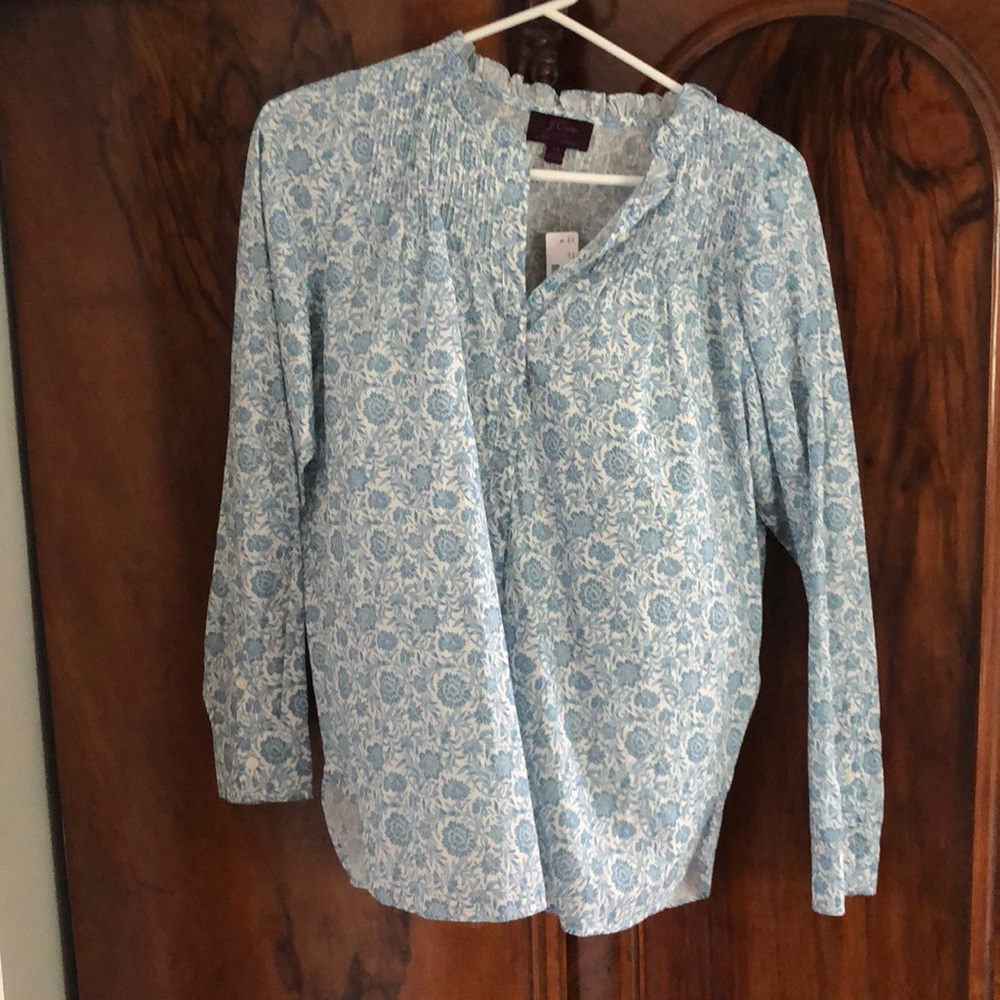 Cotton Liberty print JCrew top